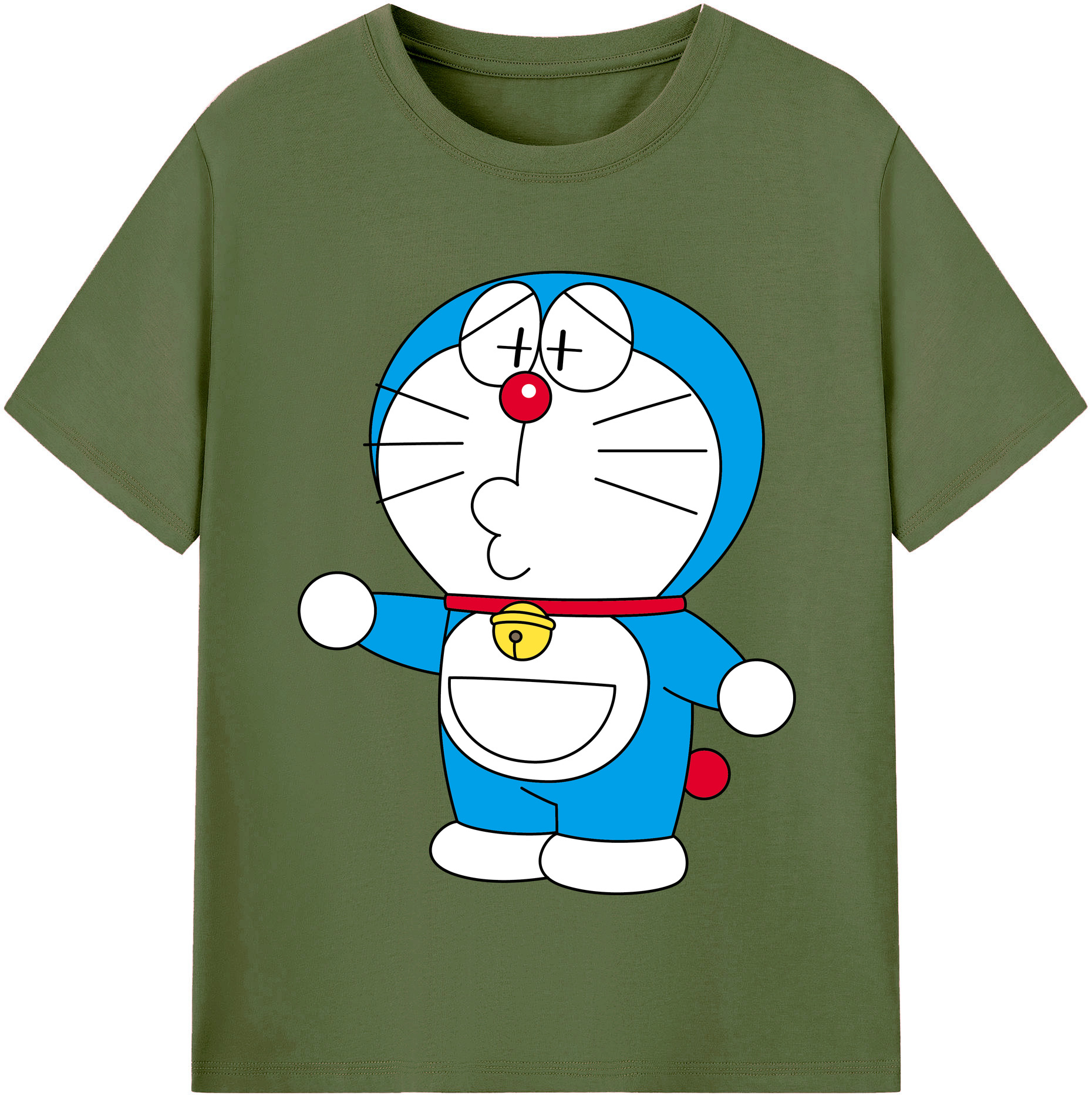 （画像用） ドラえもん Doraemon 綿100％半袖Tシャツ（フロントプリント）